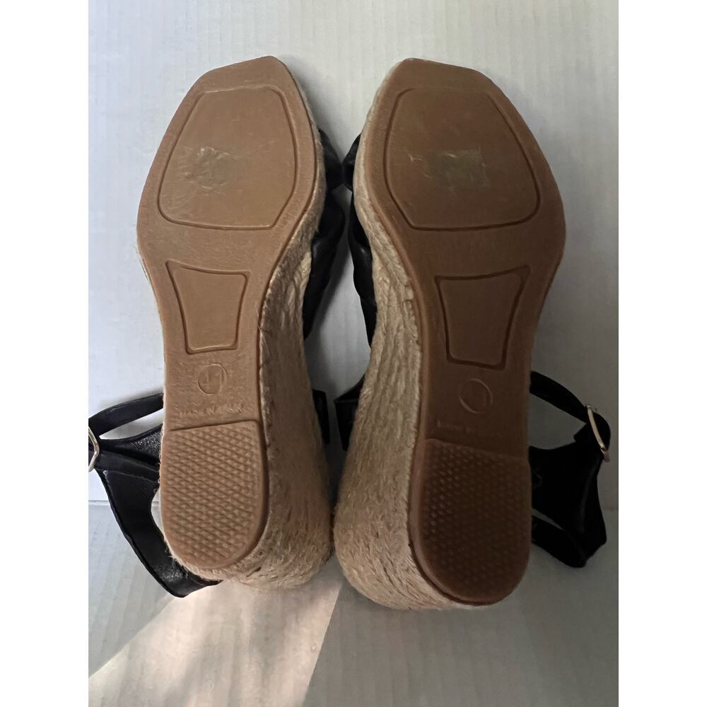 Jutelia made in Spain Leather Upper Twist
Raffia Wedge espadrille Sandals sz 9 - Picture 9 of 12